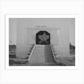 Truck Which Carries Bulk Wheat In Entrance To Private Elevator, Touchet, Walla Walla County, Washington By Art Print