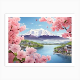 Cherry Blossoms In Japan 9 Art Print