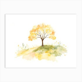 Watercolor Tree Póster