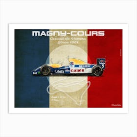 Magny Cours Williams FW14 Landscape Art Print