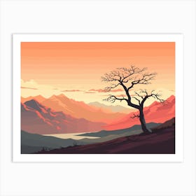 Landscape With A Tree Art Print