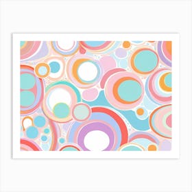 Abstract Circles 15 Art Print