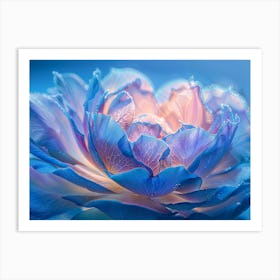 Blue Lotus Flower Art Print