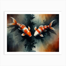 Koi Fish Art Print