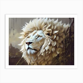 Lion art 50 Art Print