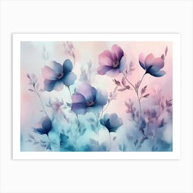 Flowers Wallpaper 13 Art Print