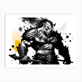 Orc lord Art Print