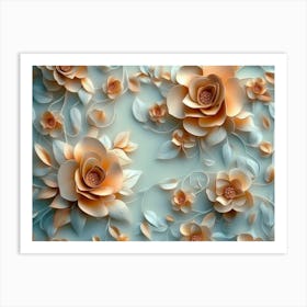 Paper Flower Wall Art 25 Art Print