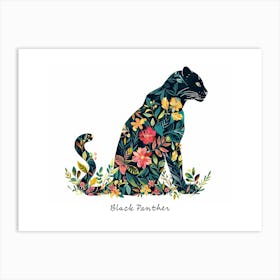 Little Floral Black Panther 2 Poster Art Print