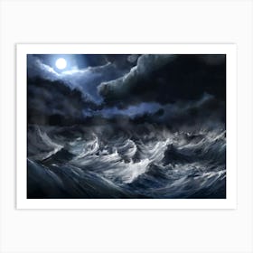 Stormy Sea Poster