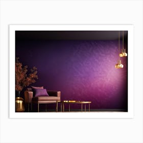 Autumn Themed Business Wallpaper Showcasing A Gradient Of Pink To Purple With A Splash Of Colorful (3) Art Print