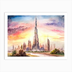 Burj Khalifa Art Print