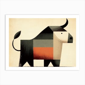 Compact Bull Art Print