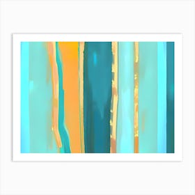 Beach Sandscape Abstract Painting Art Print