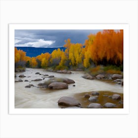 Fall Time Along The Colorado River-1 Art Print