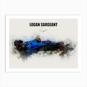 Logan Sargeant Williams Car Art Print