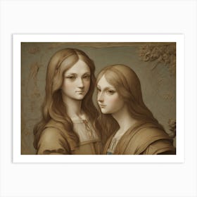 Sisters Of Leonardo Art Print