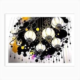 Islamic Lanterns 1 Art Print