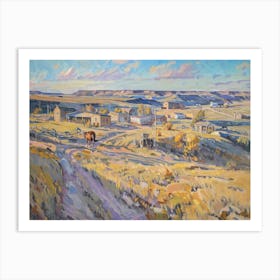 Western Landscapes Dodge City Kansas 1 Art Print