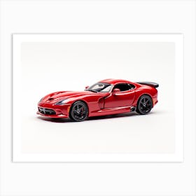 Toy Car Dodge Viper Red Art Print