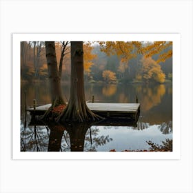 Pond In The Fall Art Print