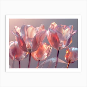 Tulips artwork 008 Art Print