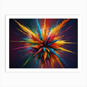 Colorful Explosion Art Print