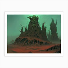 Ancient Alien Ruins Art Print