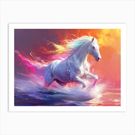 Rainbow Horse Art Print