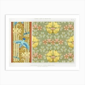Kingfishers, Dragonflies And Buttercups In Umbrellas Art Print