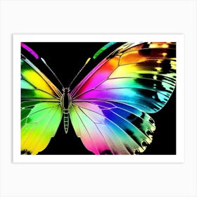 Rainbow Butterfly 1 Art Print