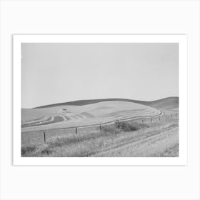 Wheat Fields, Combine Working, Walla Walla County, Washington By Russell Lee Art Print