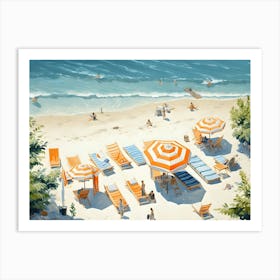 Beach Day 2 Art Print