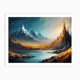 Landscape Painting 2 Art Print