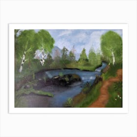 Birch grove Art Print