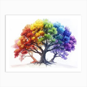 Rainbow Tree 1 Art Print