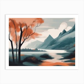 Landscape Painting 13 Art Print