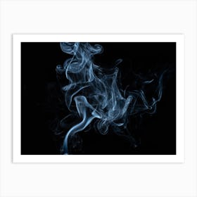 Smoke On A Black Background 1 Art Print