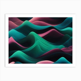 Abstract Wave Pattern 1 Art Print