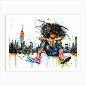 Little Miss Thing - Urban Girl Art Print