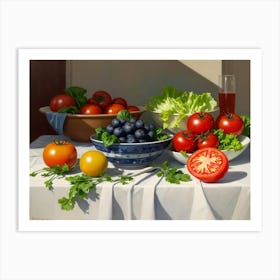 Still Life With Tomatoes Art Print