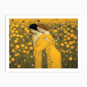 Two Women In Yellow Art Print