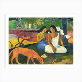 Arearea (1892), Paul Gauguin Art Print
