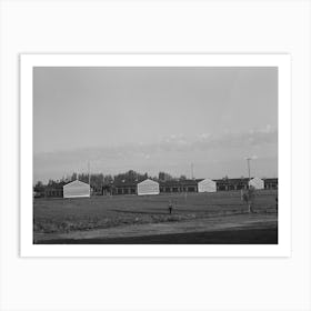 Twin Falls, Idaho Fsa (Farm Security Administration) Farm Workers Camp Row Shelters In Which The Japanese Liv Art Print
