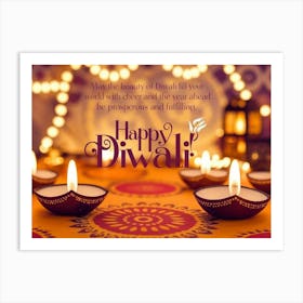 Diwali Greetings Art Print