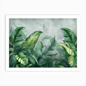 Tropical Background Art Print