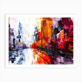 Cities In Florida - USA City Art Print