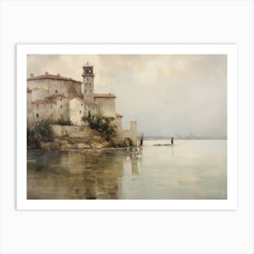 European Coastal Painting Art Print