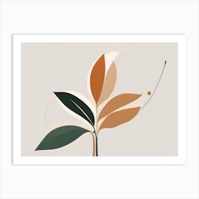 Abstract Leaf Art Print