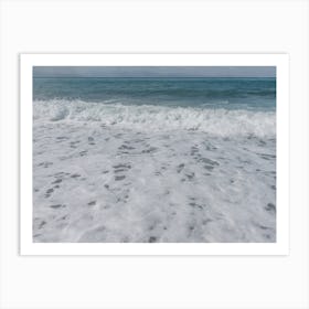 Waves On The Beach, Italy Art Print